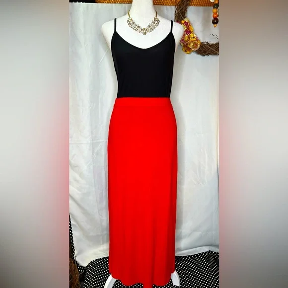 NWT Gretchen Scott Slimming Red Sailor Skirt Size Lg - Picture 1 of 15